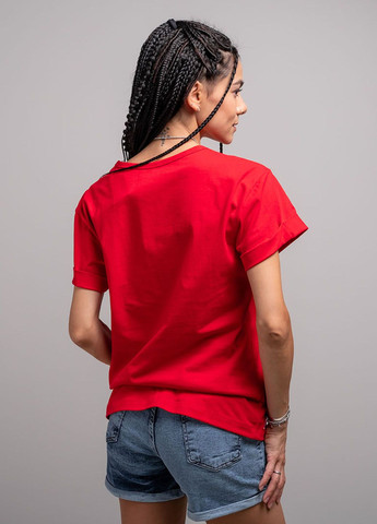 Красная летняя футболка Power