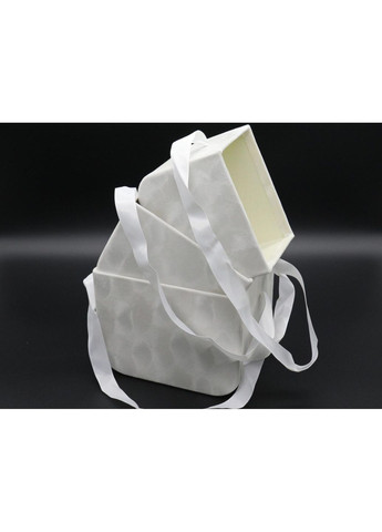 Коробки для квітів оксамитові. Колір білий. 3шт/комплект. 17х12х13см HM furnitura (365248704)