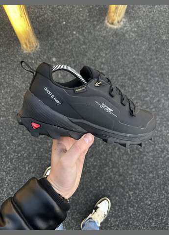 Черные демисезонные стильные термо кроссовки No Brand