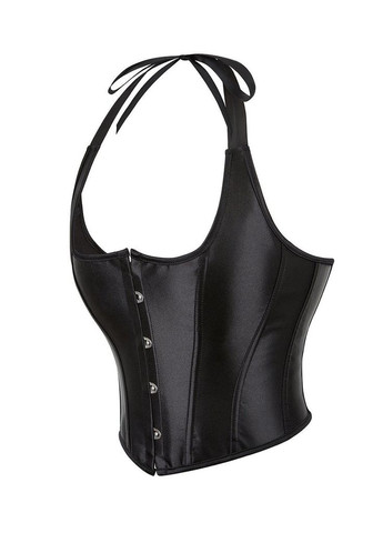 Корсет на зав'язках стрічках із бретелями 12 Plastic Bones з підтримкою бюста, чорний, Star Night (369143672)