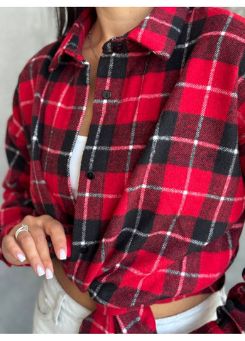 Тепла байкова сорочка в клітинку | Кашемір байка | Розмірна сітка в описі GD/GL Модний простір (364965324)