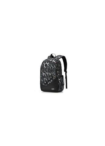Рюкзак черный с серыми треугольниками с пеналом и сумкой в комплекте L&L (290683253)
