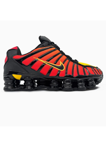 Чорні Осінні кросівки чоловічі nike shox tl black / orange найк шокс тл No Brand