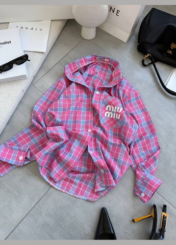 Базова жіноча сорочка в клітинку Adelante (329152372)