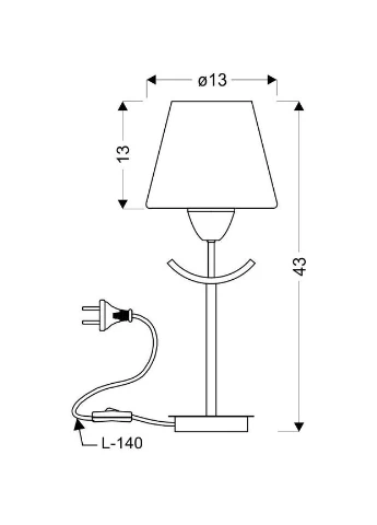 Настільна лампа LONDON (41-38852) Candellux (361311941)