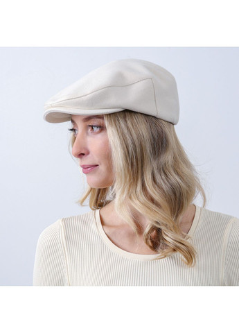 Кепка реглан женская шерсть молочная ОЛЕКСА LuckyLOOK 925-472 (362463344)