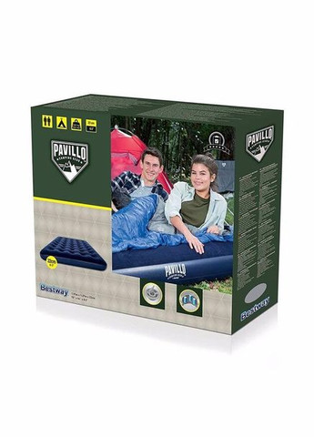 Надувний матрац Pavillo 67003-3 (матрац 67003, ножний насос 69611). Двомісний 152 х 203 х 22 см Bestway (300374396)