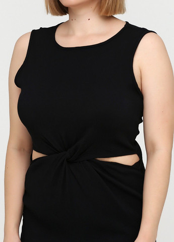 Черное кэжуал платье Mango