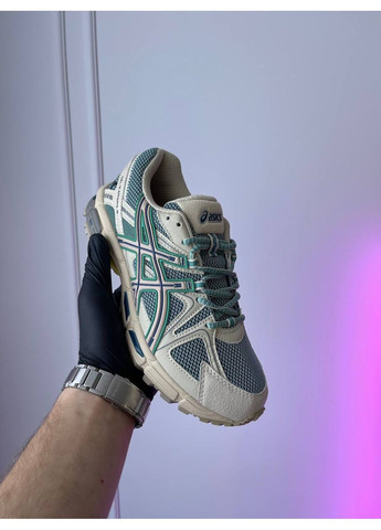 Бежевые демисезонные кроссовки мужские и женские asics gel-kahana 8 beige mint | асикс гель-кахана 8 бежевые мятные No Brand