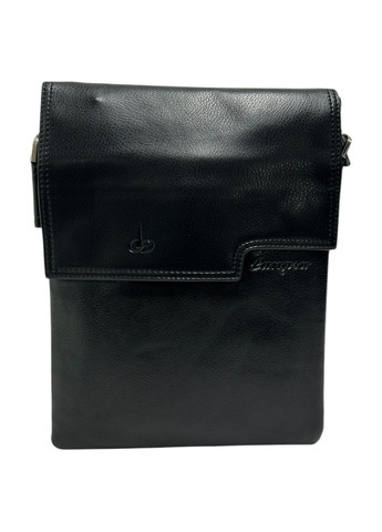 Чоловіча сумка з еко-шкіри Langsa 6830-3 чорна 27 х 21 х 3 No Brand (371682395)