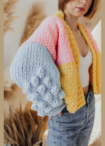 Разноцветный демисезонный кардиган No Brand