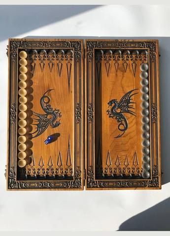 дерев'яні 46×23 см, арт.190183, "Вогняний Дракон": подарунок, що запалить азарт Кавун Нарди (335212025)