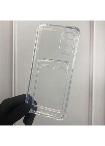 Чохол для Galaxy A04s SM-A047F з бронь кутами з кишенею для візиток карток k-pop на самсунг а04с прозорий Samsung (366022102)