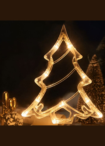 Гирлянда штора светодиодная GarlandoPro звезда и елка 120LED 3х0,9 м 8 режимов Желтый Garlando (315635874)