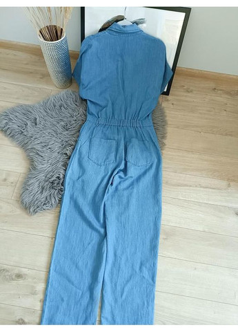 Комбинезон на основе льна z1975 Zara синий