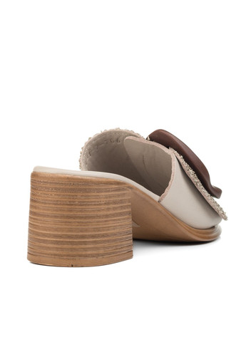 Бежевые шлепанцы (1581лzа) LaBellini