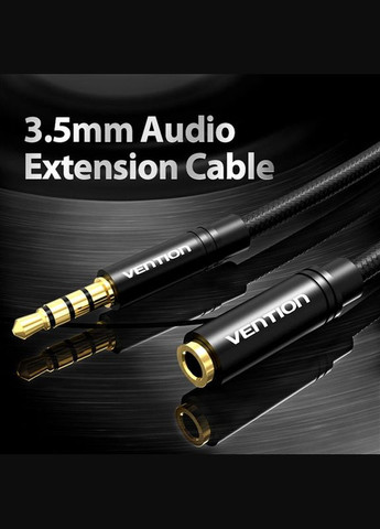 Кабель Audio 3.5 мм - 3.5 мм, M/F, 1 м, (BHBBF) Vention (336951132)