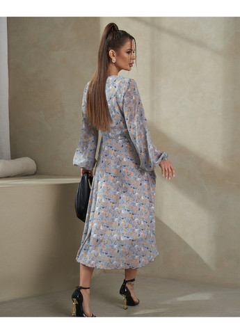 Серое повседневный платье 14481 xl серый ISSA PLUS