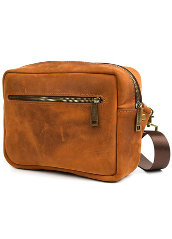 Шкіряна сумка через плече RB-7311-4lx коньячний крейзі хорс TARWA (348430375)