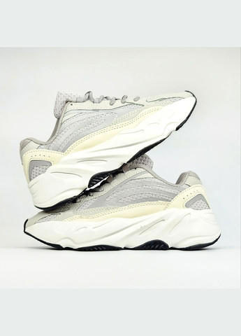 Бежевые демисезонные кроссовки мужские и женские adidas yeezy 700 v2 static beige | адидас изи 700 в2 бежевые No Brand