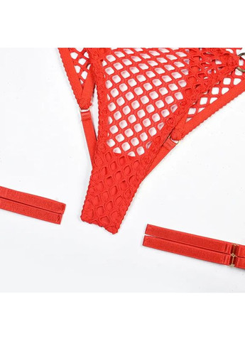 Червоний демісезонний комплект спідньої білизни. еротична спідня білизна: гарна жіноча прозора білизна No Brand