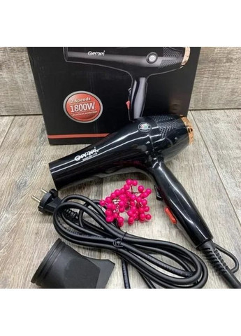 Фен для сушіння волосся Gemei 1800 Вт з 2 швидкісними режимами та 1 насадкою GM-1776 Geemy (369766353)