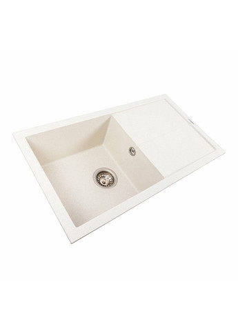 Гранітна мийка для кухні SOLID 7843 матова Біла в крапку Valeso (336938300)