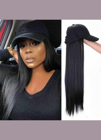 Парик кепка с волосами 50 см Брюнетка No Brand (322400085)