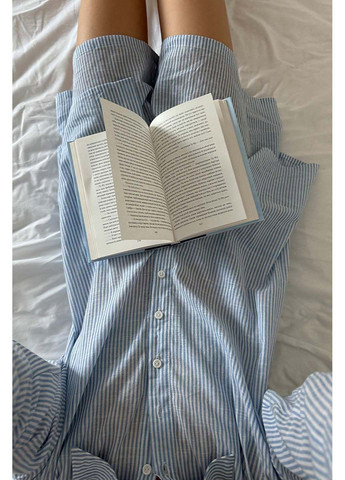 Голубая пижамный костюм из хлопка Perfect Female