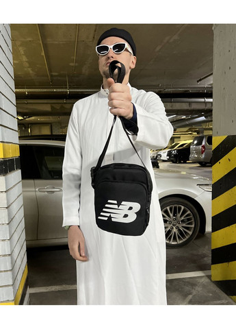 Чоловіча барсетка через плече – стильна, чорна, містка No Brand (365592451)