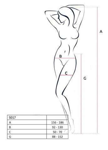 Эротические колготки-бодистокинг S017 black, имитация ажурных чулок и пояса Passion (297572181)