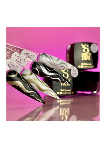 Гель-краска для ногтей металлик Metal Gel 5 мл, GOLD Золотистый Steffani (308981331)