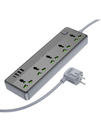 Сетевой удлинитель 5 position socket(1C3A)(EU) Black (6941991111488) Borofone BAC4A Lord (357471873)