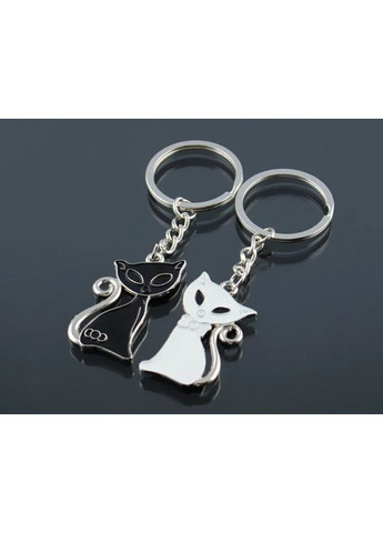 Брелки парні у вигляді чорної і білої кішки для двох закоханих No Brand (339869774)