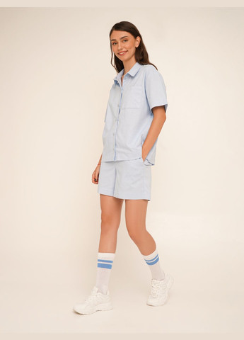 Голубой повседневный рубашка LAWA