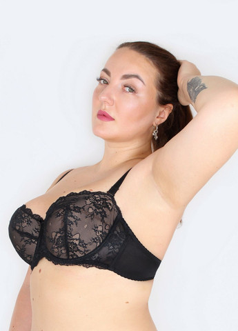 Чёрный бюстгальтер La Vivas с косточками