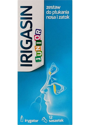Засіб для промивання носа з пляшечкою Irigasin Junior * 12шт (1537086-42766156) Aflofarm (369489594)
