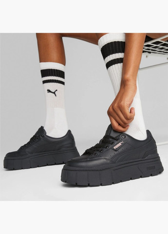 Кроссовки женские Mayze Stack Black 384412-02 Puma чёрные (325415104)
