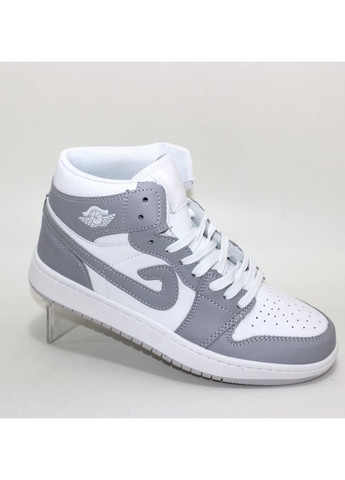 Молодежные хайтопы на шнуровке Fashion серые (355971852)