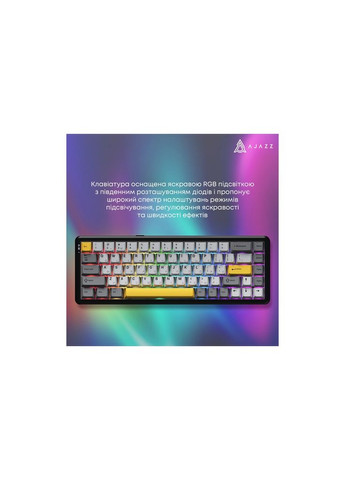 Клавіатура AK680 MAX (8+8K) Magnetic Switch RGB Wireless/Bluetooth/USB Black (AK680-M-BGY-A) Ajazz (368904106)