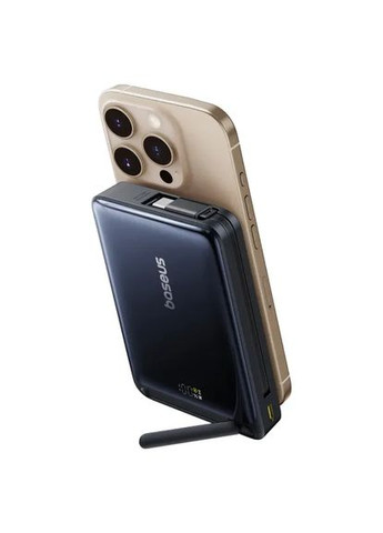 Беспроводной магнитный повербанк Nomos Qi2 Magnetic PowerBank 10000mAh 45W Black Baseus (365652938)