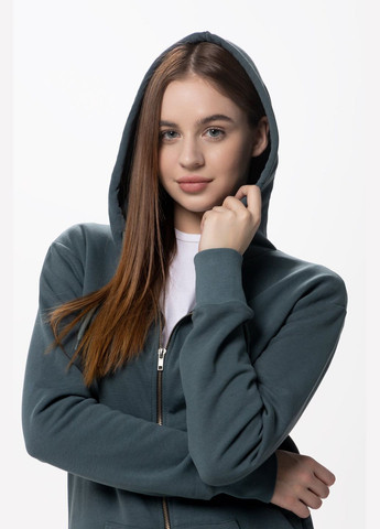 Толстовка однотонная женская 0923 Морской волны (2000990269096W) shop (2000990269096) Street (339108116)