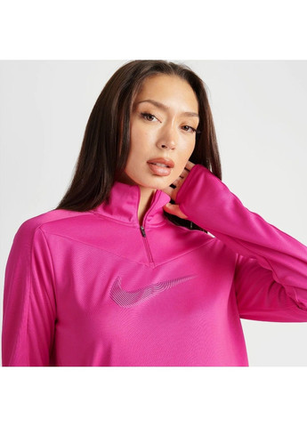 Кофта женская Dri-Fit Swoosh Quarter-Zip Running Top Pink Nike (365961839)