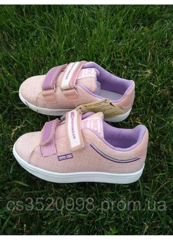 Рожеві дитячі кеди для дівчинки рожевого кольору-на липучках Beeko