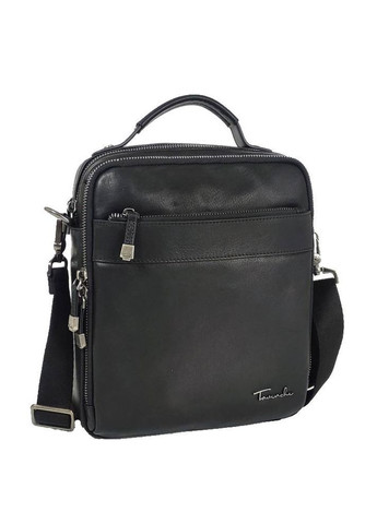 Сумка мужская кожаная черная Tavinchi TV-S010A с ручкой Tiding Bag (314900371)