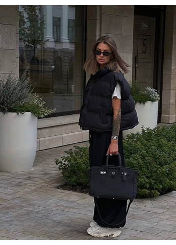 Женская жилетка оверсайз с высоким воротником MonCher (362206396)