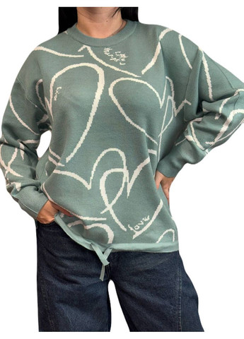 Оливковый демисезонный свитер Fashion Club