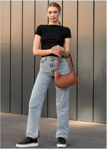 Сумка жіноча через плече з екошкіри Leoma Kor Коричневий Sambag (302007366)