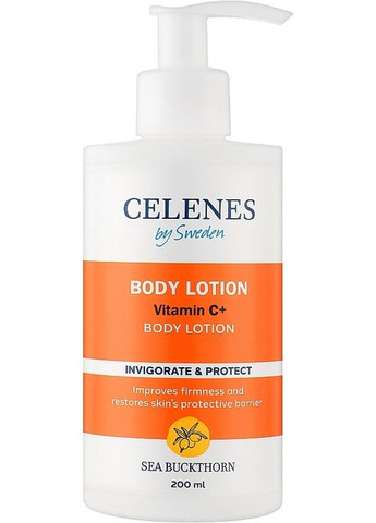 Лосьйон для тіла з обліпихою для всіх типів шкіри Sea Buckthorn Body Lotion All Skin Types 200ml (781134-42711217) Celenes (368612085)
