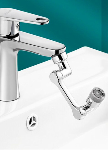 Насадка на кран змішувача подовжувач поворотний аератор водозберігаючий для кухні та ванни 2 режима роботи з металу Україна (362272067)